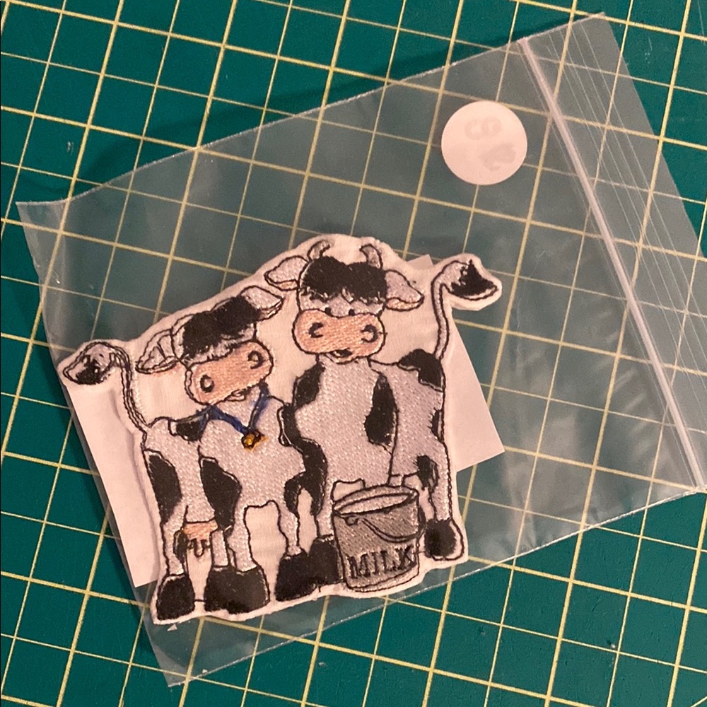 Cow Embroidered Patch